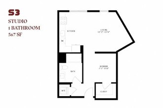 Orlo Studio S3 705 705 floor plan